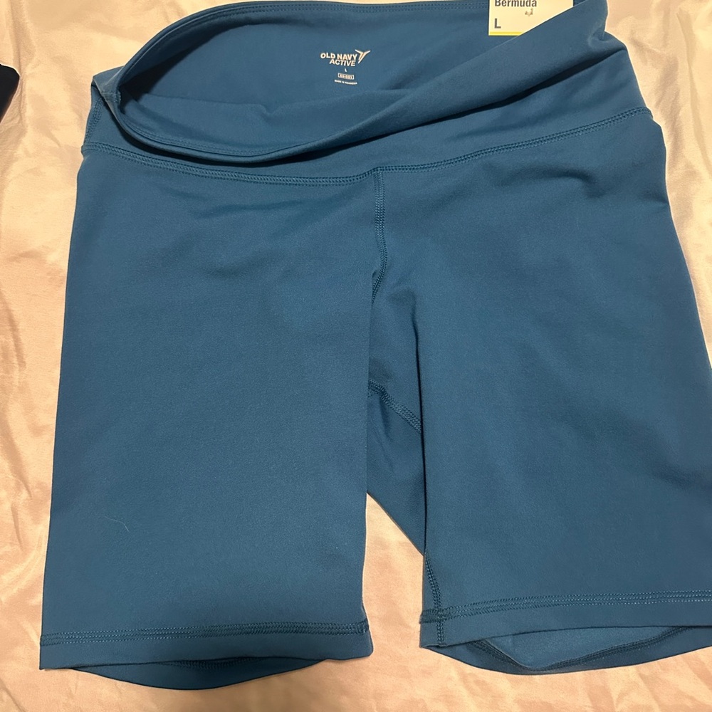 Old Navy Blue Bermuda Shorts Modern Fit